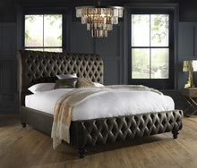 Load image into Gallery viewer, Grey Vegan Leather Milano Bed