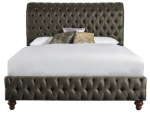 Load image into Gallery viewer, Grey Vegan Leather Milano Bed