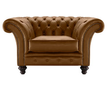 Load image into Gallery viewer, Milano Chesterfield Club Calvados Bolero Leather handmade