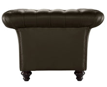 Load image into Gallery viewer, Milano Chesterfield Club Chocolate Bolero Leather handmade