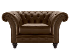 Load image into Gallery viewer, Milano Chesterfield Club Dark Saddle Bolero Leather handmade