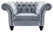 Load image into Gallery viewer, Milano Chesterfield Club Platinum Boutique Velvet handmade