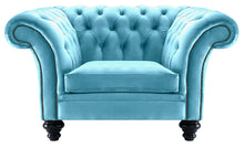 Load image into Gallery viewer, Milano Chesterfield Club Sky Boutique Velvet handmade