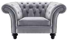 Load image into Gallery viewer, Milano Chesterfield Club Steel Boutique Velvet handmade