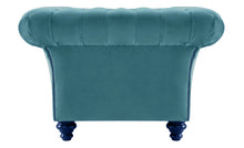 Load image into Gallery viewer, Milano Chesterfield Club Teal Boutique Velvet handmade