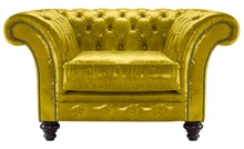 Load image into Gallery viewer, Milano Chesterfield Club Saffron Lustro Leather handmade
