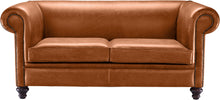 Load image into Gallery viewer, Novara Chesterfield Sofa Bruciato Old English Leather