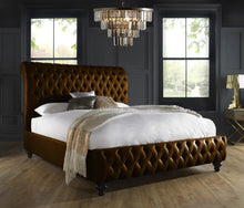 Load image into Gallery viewer, Rust Vegan Leather Milano Bed