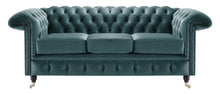 Load image into Gallery viewer, Savoy Chesterfield Sofa Blue Allure Velvet