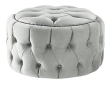 Load image into Gallery viewer, Nuvol Footstool Steel Boutique Velvet