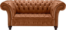 Load image into Gallery viewer, Venetia Chesterfield Sofa Bruciato Old English Leather