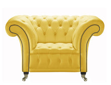 Load image into Gallery viewer, Venetia Chesterfield club Yellow House Leather
